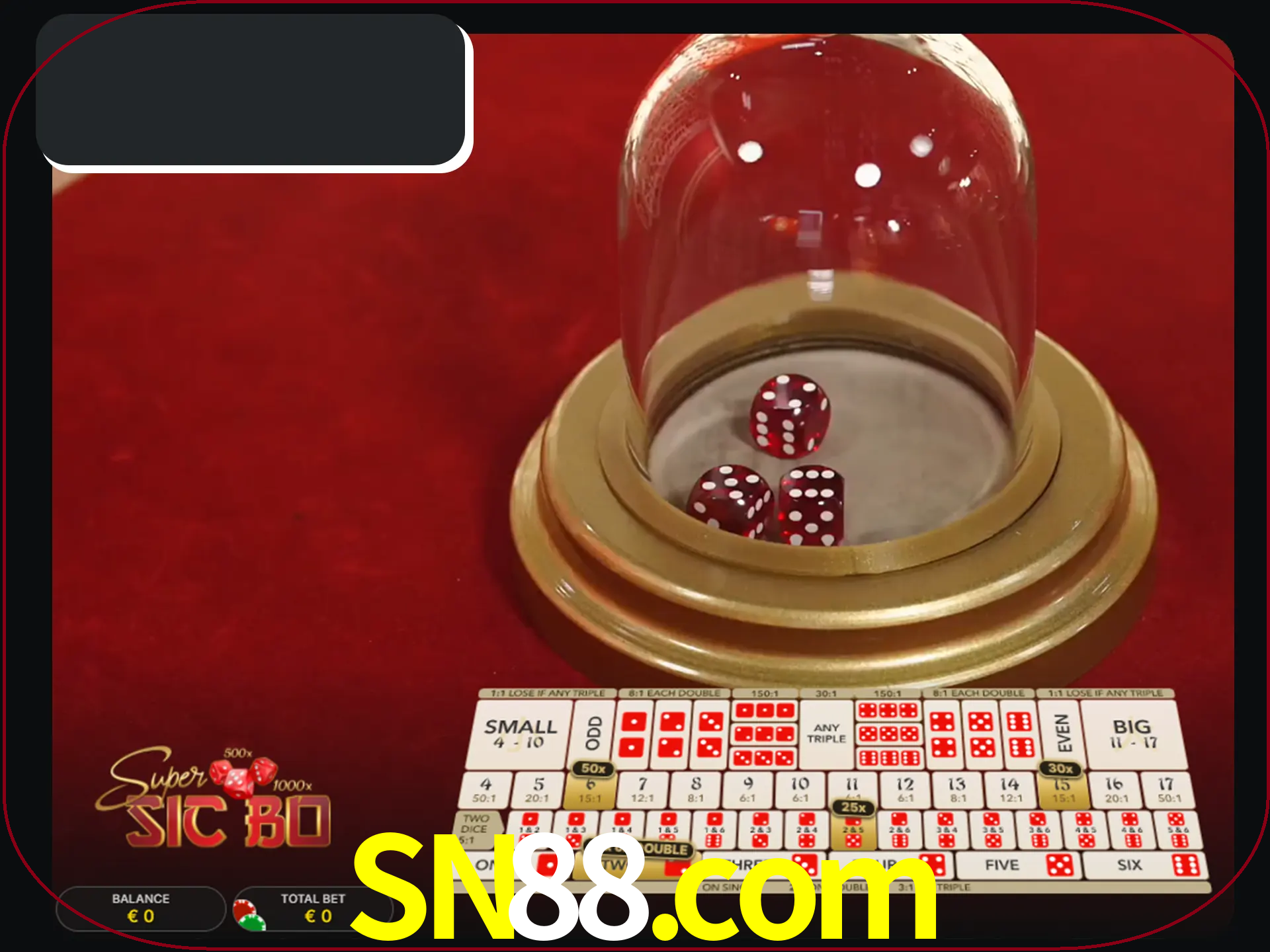 Deixe os dados ao seu lado nos jogos da Sic Bo.