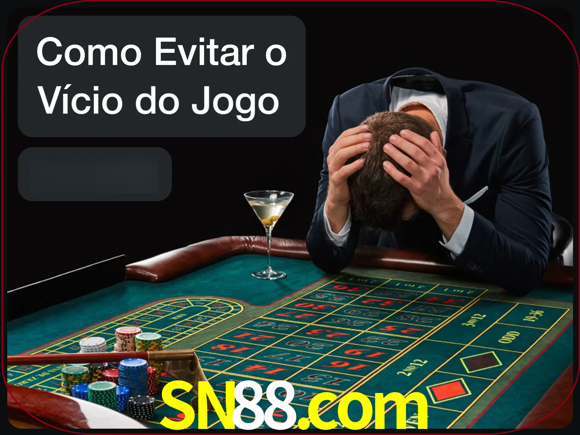 Você é responsável por cada uma de suas apostas.